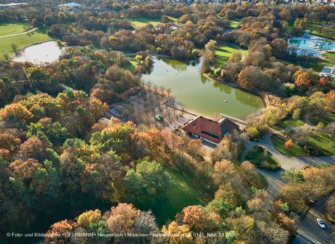 13.11.2020 - der Ostpark mit See und Biergarten in Neuperlach